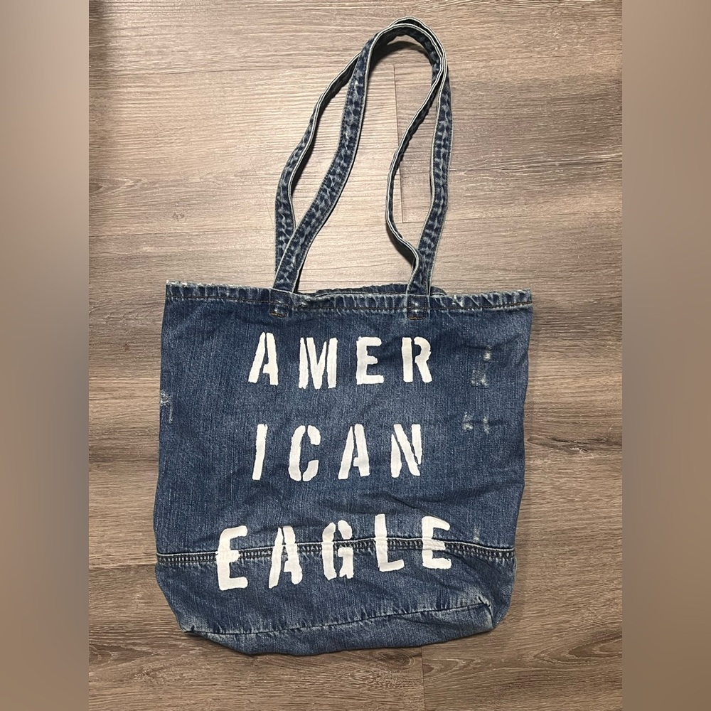 American Eagle Distressed Jeans Tote Bag 💙